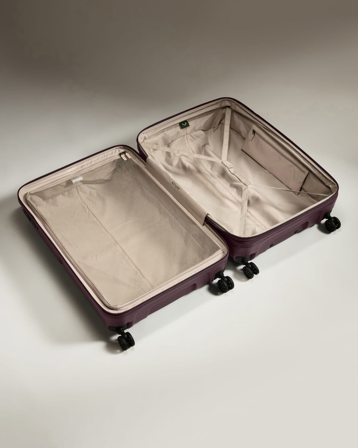 Large Suitcase in Lagoon Purple - Single Stripe
