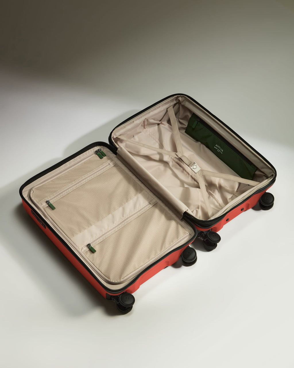 Medium Suitcase in Buckthorn Red - Icon Stripe