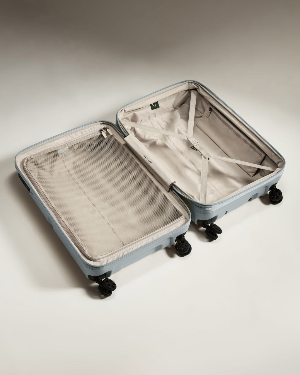 Medium Suitcase in Salt Blue - Single Stripe