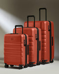 Suitcase Set in Buckthorn Red - Icon Stripe