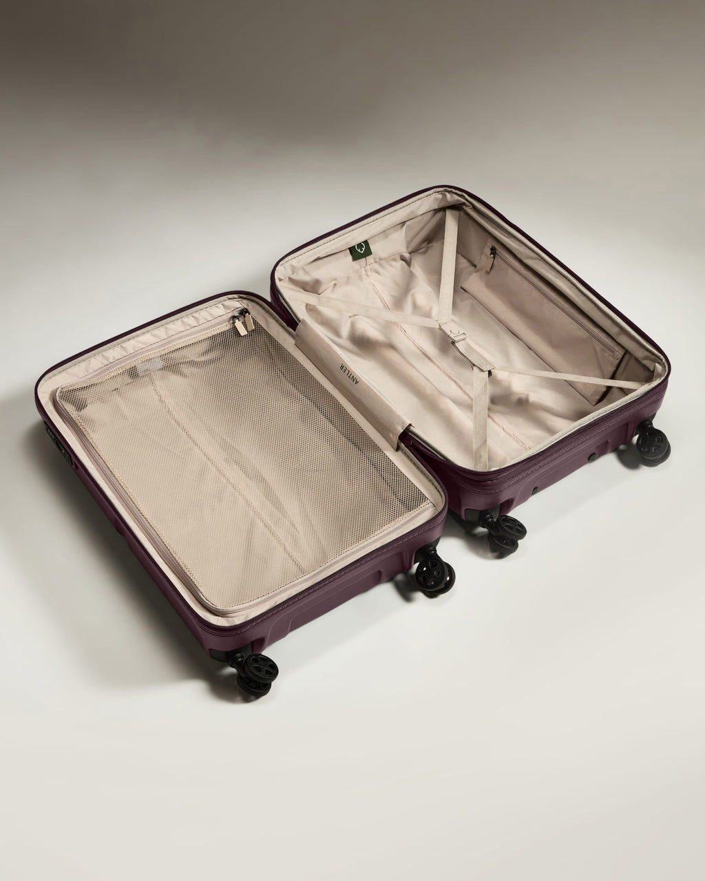 Suitcase Set in Lagoon Purple - Single Stripe