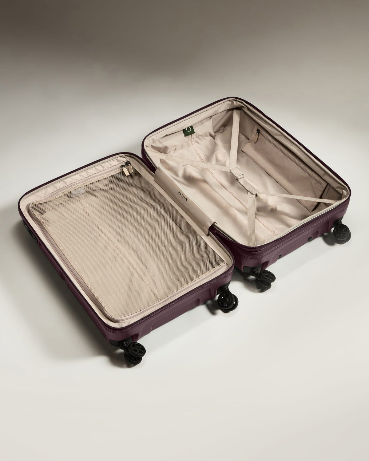 Suitcase Set in Lagoon Purple - Single Stripe