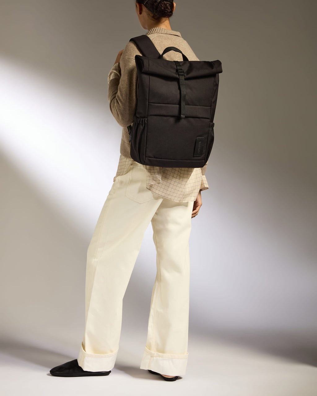 Urban Core Rolltop Backpack in Black